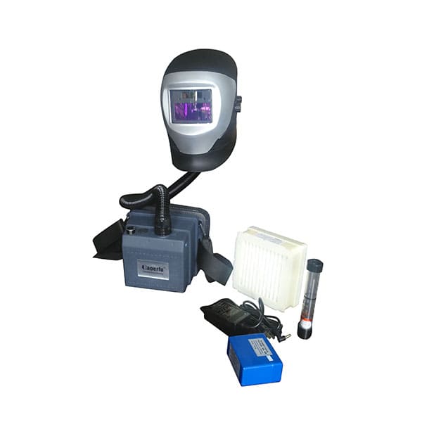 ARC Surface Solutions laser cleaning operator with safety equipment