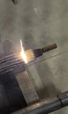Laser removing oil and grease from metal shaft