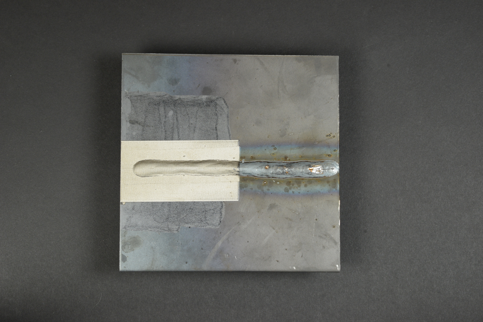 Laser weld cleaning on metal plate